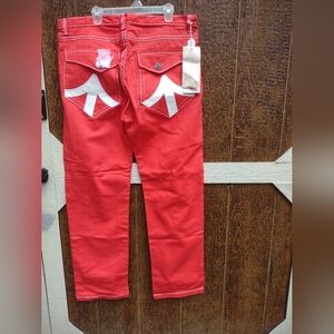 Kaalu Denim Curo Red Mens Size 40 Denim Pants